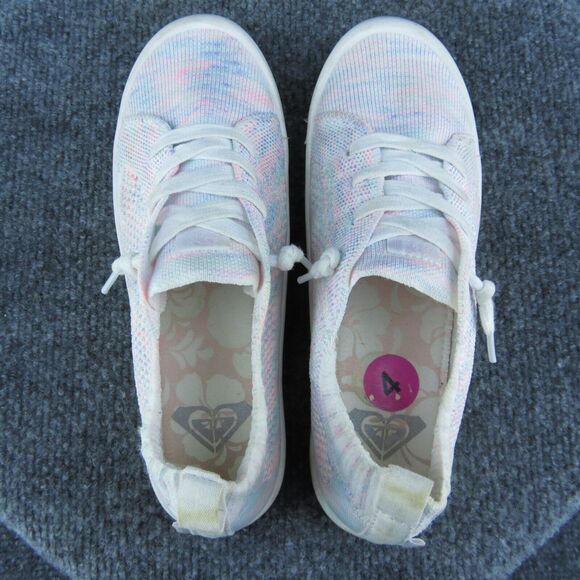 ROXY Women Sneaker Shoes Pink Fabric Slip On Size 4 Medium - Picture 6 of 10